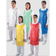 Yellow Disposable Polythene Aprons On A Roll