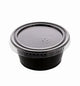 Black & Clear Portion Pot+Lid Round PP+RPET (44ml/1.5oz)