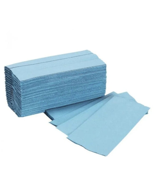 1ply Blue C-Fold Hand Towel Pack