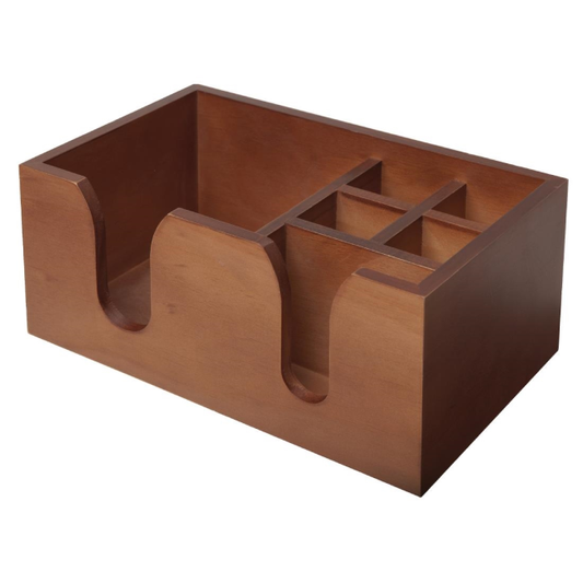 WOODEN BAR CADDY DARK OAK 275X165X110MM (EXTERNAL)