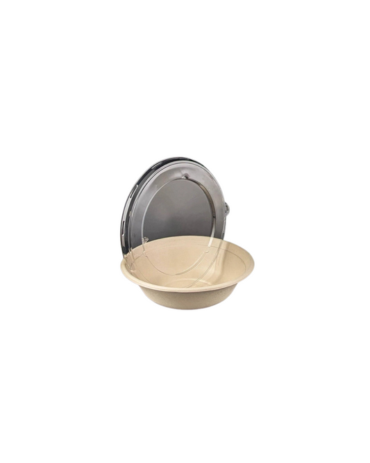 Bagasse Bowl Buddha RPET Lid (680ml/24oz)/(910ml/32oz)