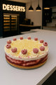 Large Raspberry & White Chocolate Cheesecakes