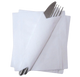 30cm Takeaway White Soft Serviettes 1Ply