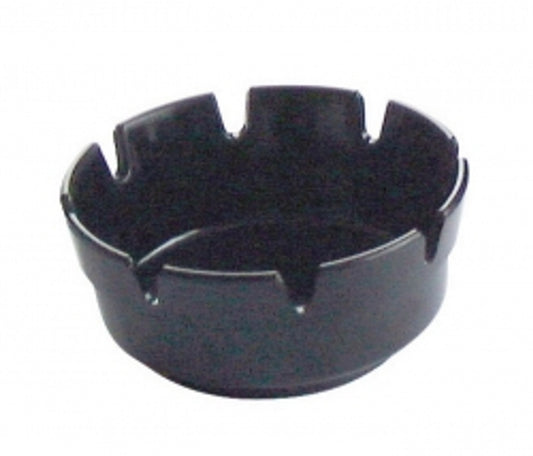 Melamine Ashtray 4" Dia  Black