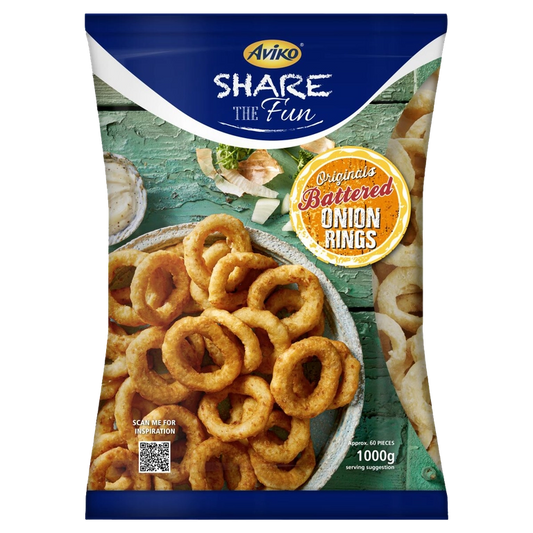 Frozen Aviko Battered Onion Rings