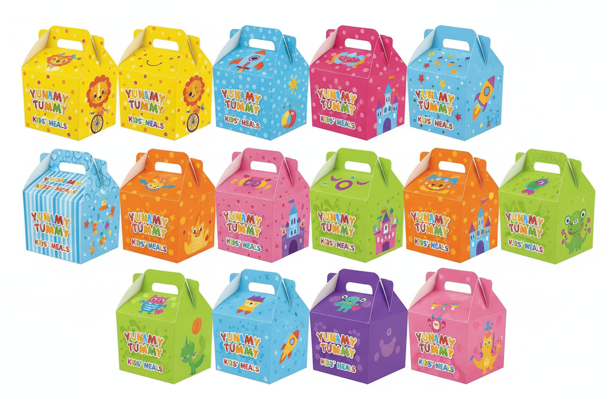 Cardboard Children's meal boxes