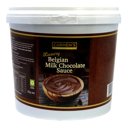 Carmen’s Luxury Belgian Milk Chocolate Sauce 5kg