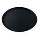 11" Round Black Non Slip Tray