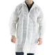 Disposable Visitors Coat White (Velcro Fastening)