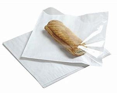 10"x 10" White Film Fronted Bags