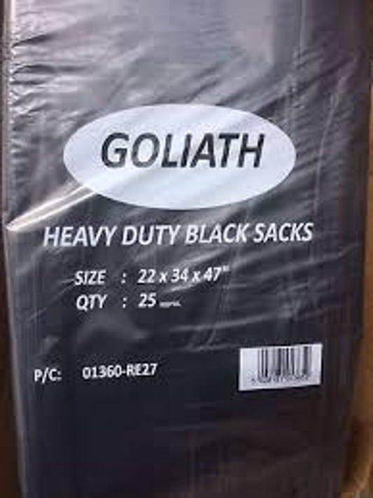 Heavy Duty Goliath Compactor Sacks 22.5 X 34 X 47"