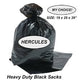 'Hercules' Extra Heavy Duty Black Refuse Sacks 180g