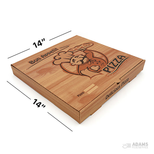 14″ Brown Pizza Boxes