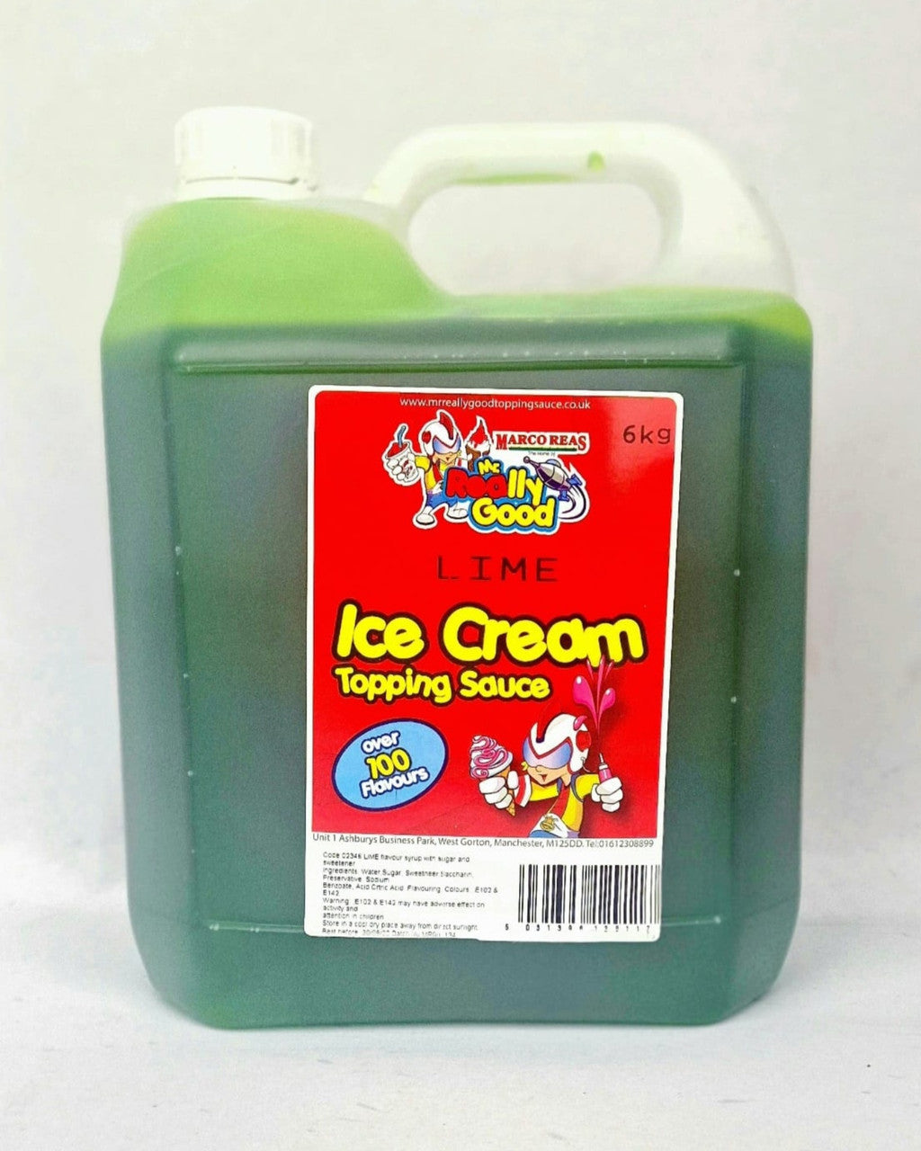 Lime Large Topping Sauce