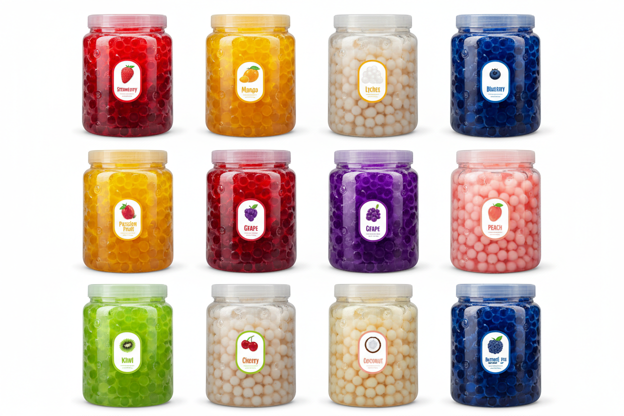 popping boba 3.2kg 12 flavours