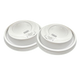 Lift-Lock PS Domed Lids (227ml/8oz) White
