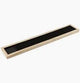 Deluxe Black Rubber Bar Mat With Wooden Frame 24" x 4"