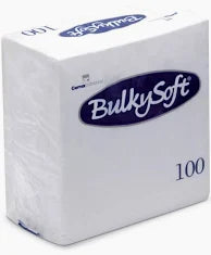 24cm White 2Ply Cocktail Napkins