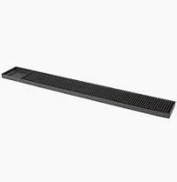 Deluxe Black Rubber Bar Mat 24" x 3"