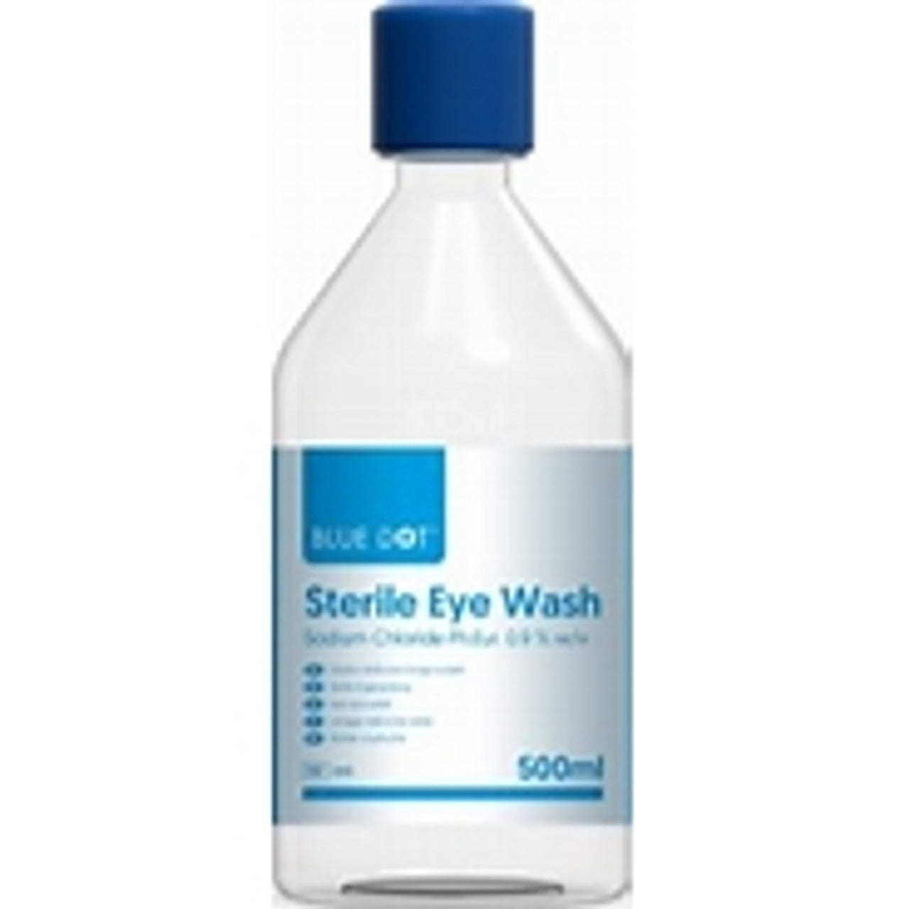 500ml Blue Dot Eye Wash Solution In Round Bottle