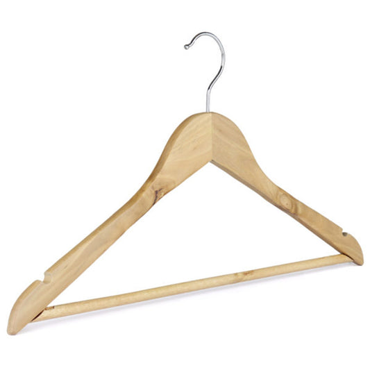 Wooden Economy Coat Hanger, 44cm, Natural